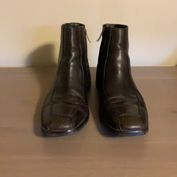 Kenneth Cole Brown Leather Boots - Men’s Size 8 - Picture 5 of 10
